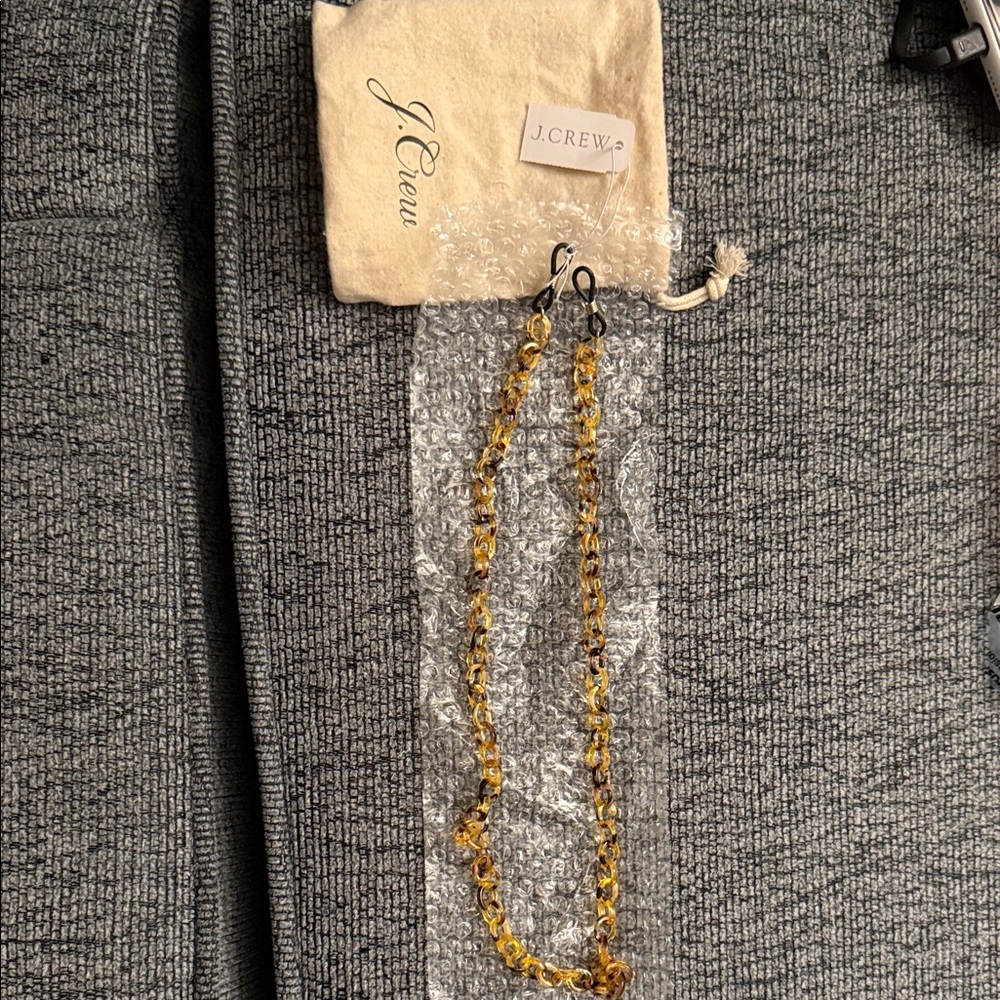 J. Crew Chic Tortoise-Toned Eyeglass Necklace